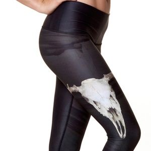 Teeki Charcoal Deer Medicine Capri Leggings